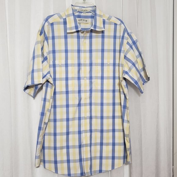 Orvis Other - Orvis Plaid Button Shirt Short Sleeve Size XL